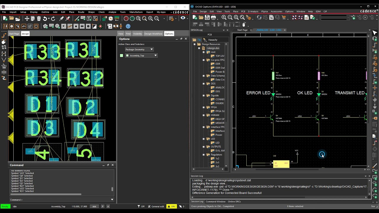 OrCAD Capture Crossprobe Crossplace