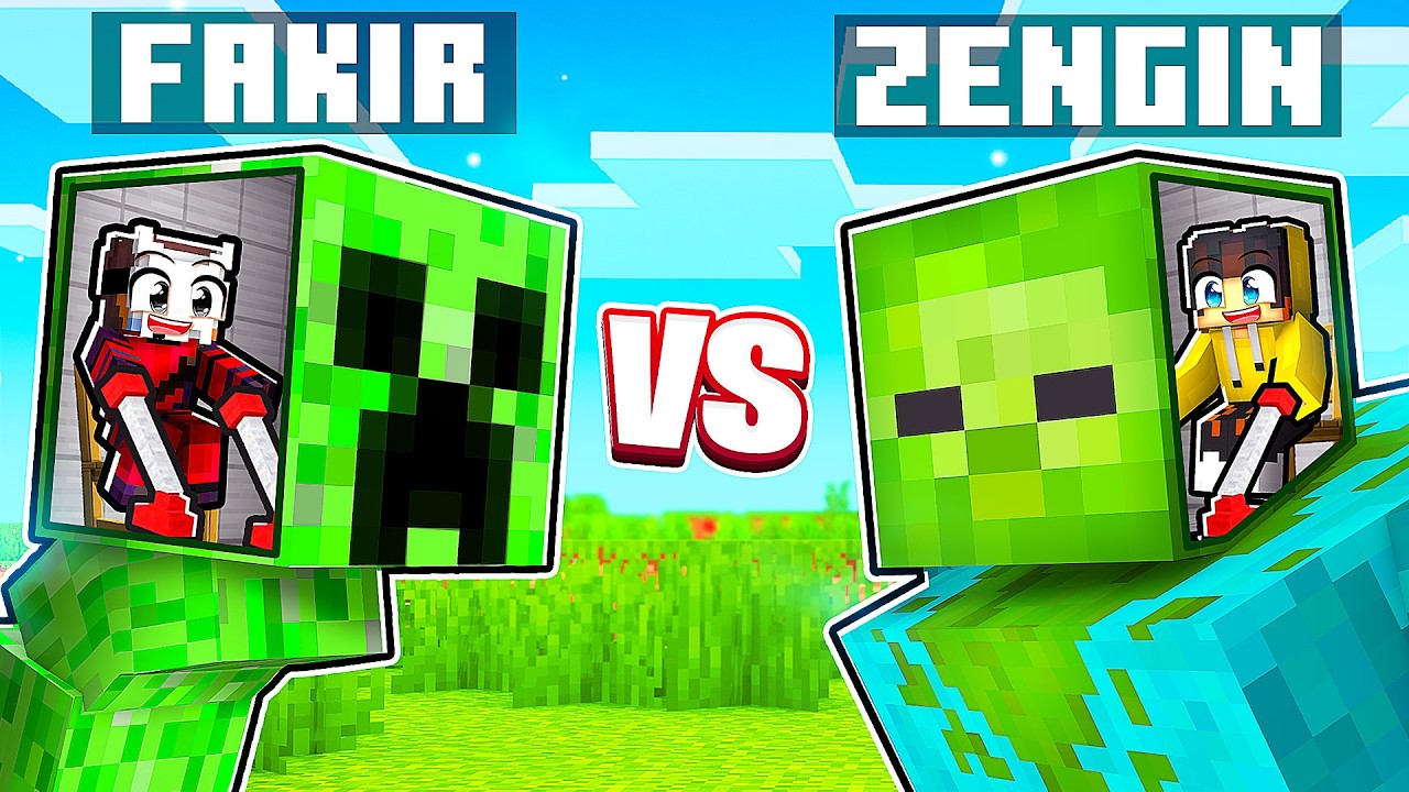 Zengin Mutant vs Fakir Mutant Hayatta Kalma Yarışması! - Minecraft
