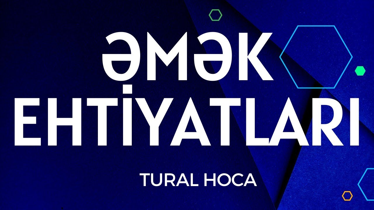 Əmək ehtiyatları. İşsizlik faizinin hesablanmasının asan və sadə yoldu. Tural Hoca