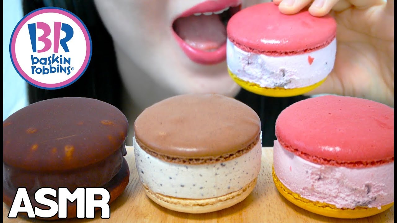 마카롱 아이스크림 리얼사운드 먹방 ASMR Ice Cream Macaron (EATING SOUNDS) NO TALKING MUKBANG