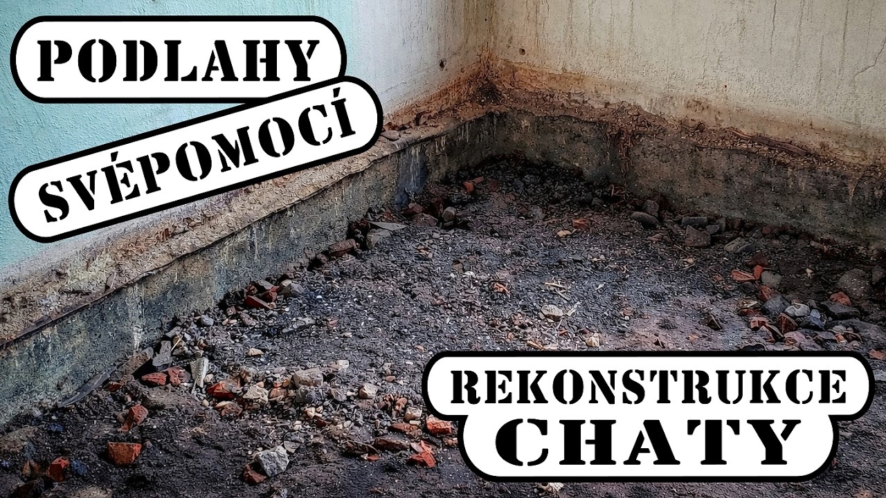 Podlahy sv&eacute;pomoc&iacute; | rekonstrukce chaty #09