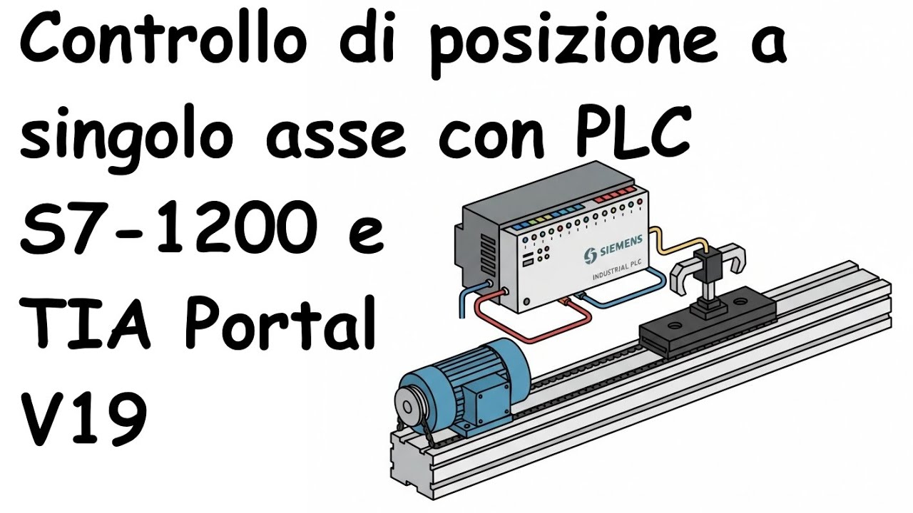 Controllo asse con PLC Siemens S7-1200 e TIA Portal