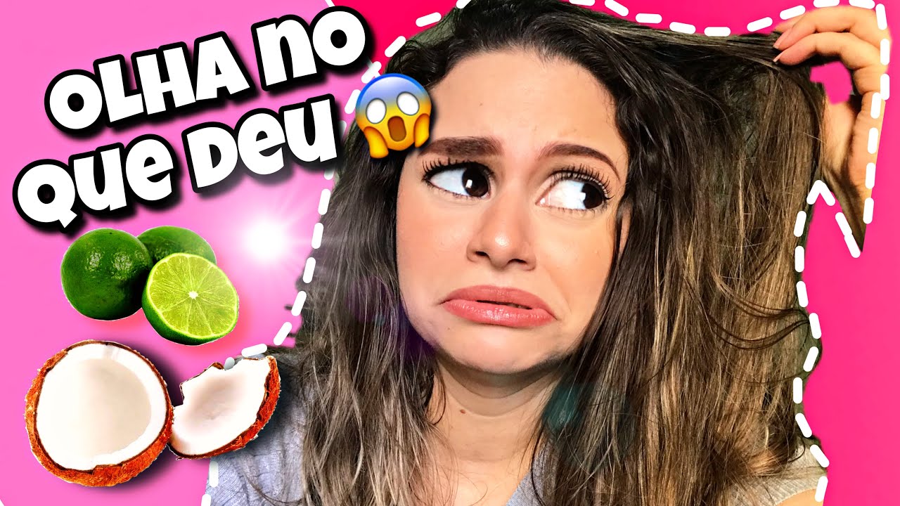 Passei leite de côco e limão no cabelo, será que deu certo?