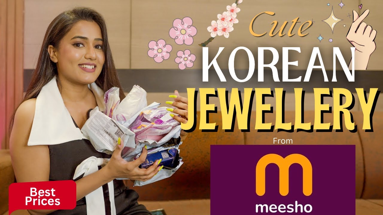 Super Cute & Trendy “KOREAN JEWELLERY” 😍 from meesho | Tryon | new collection | gimaashi