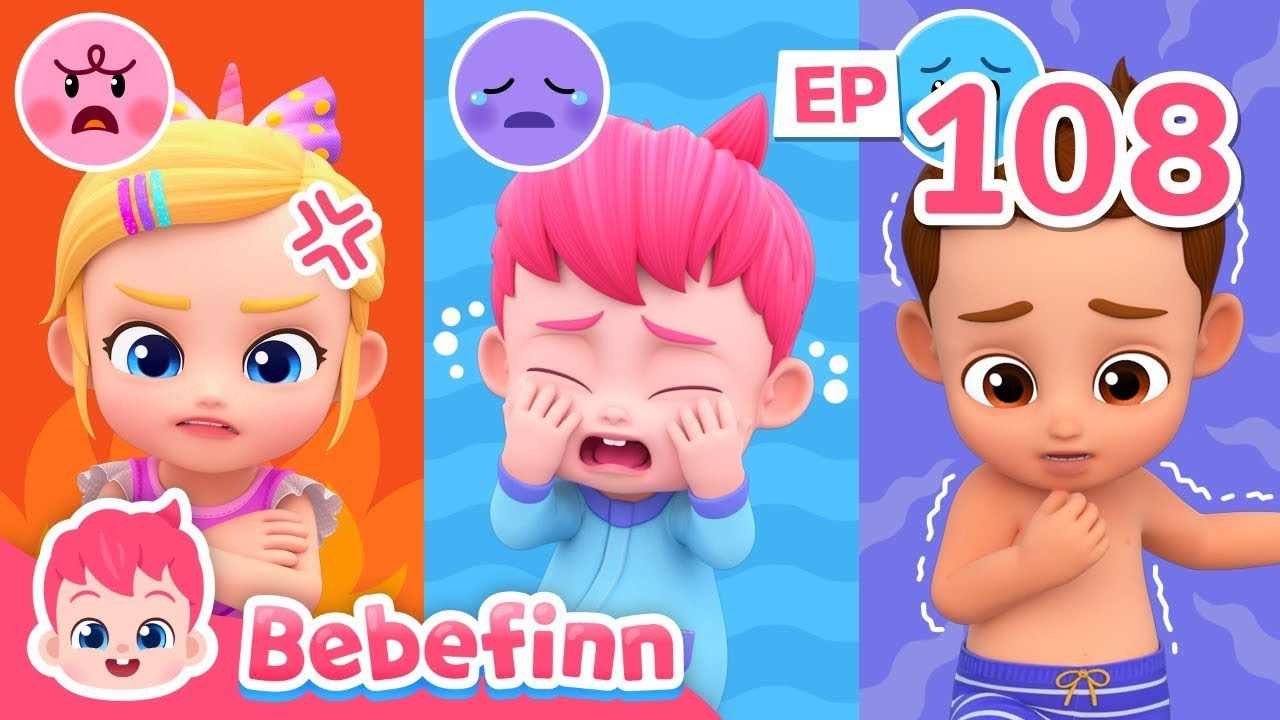 😭😡 Sharing My Emotions | EP108 | It's Okay to Cry | Healthy Habits | Bebefinn Best Nursery Rhymes