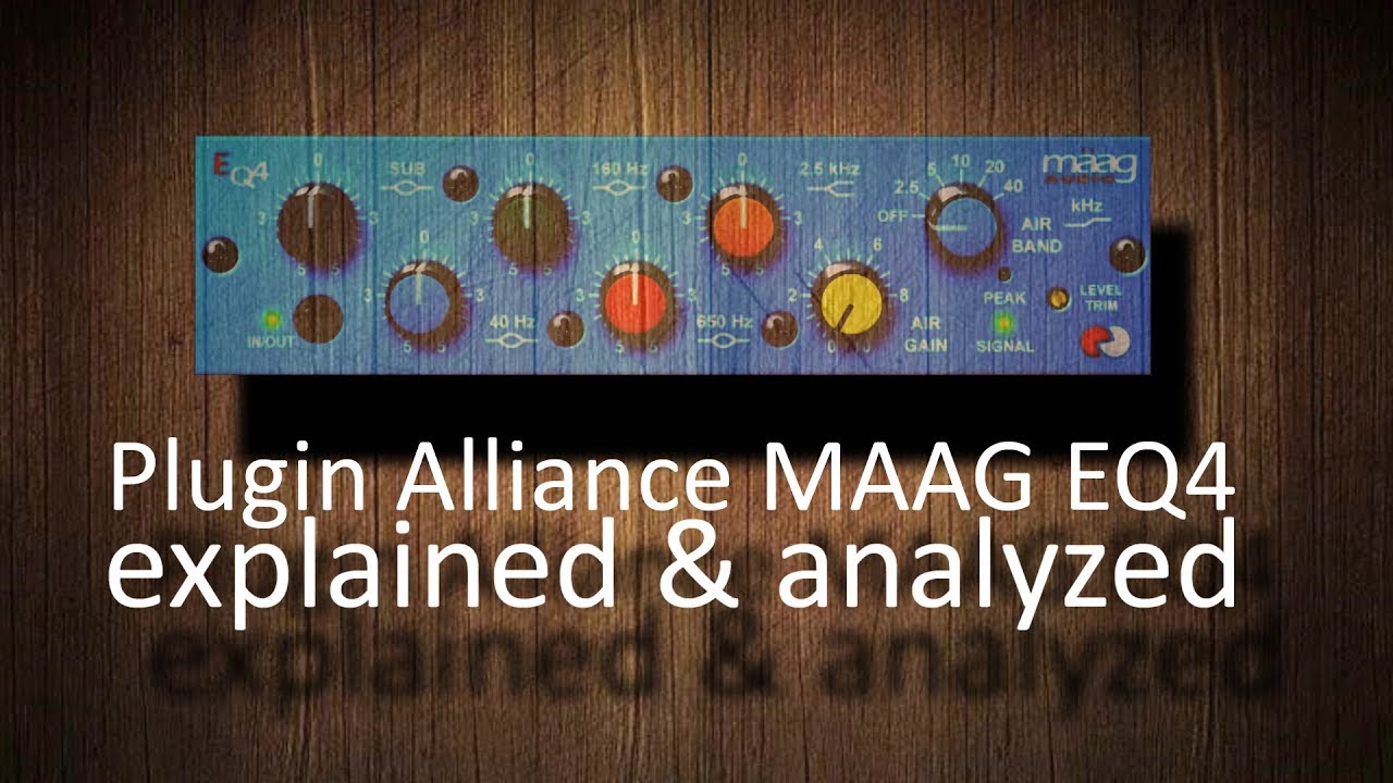 The very unique Plugin Alliance MAAG EQ4 analyzed (no sound)