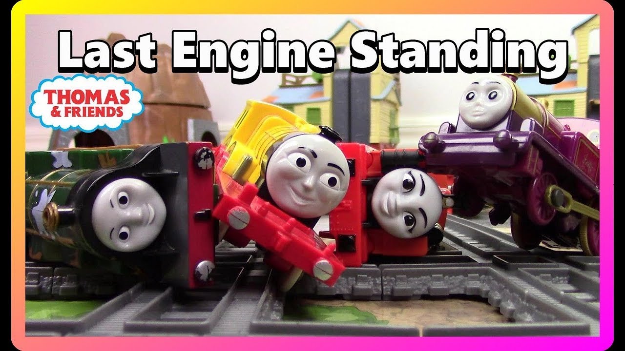 DEMOLITION DERBY|THOMAS AND FRIENDS TRACKMASTER Toy Trains for Kids| Last Engine Standing #24