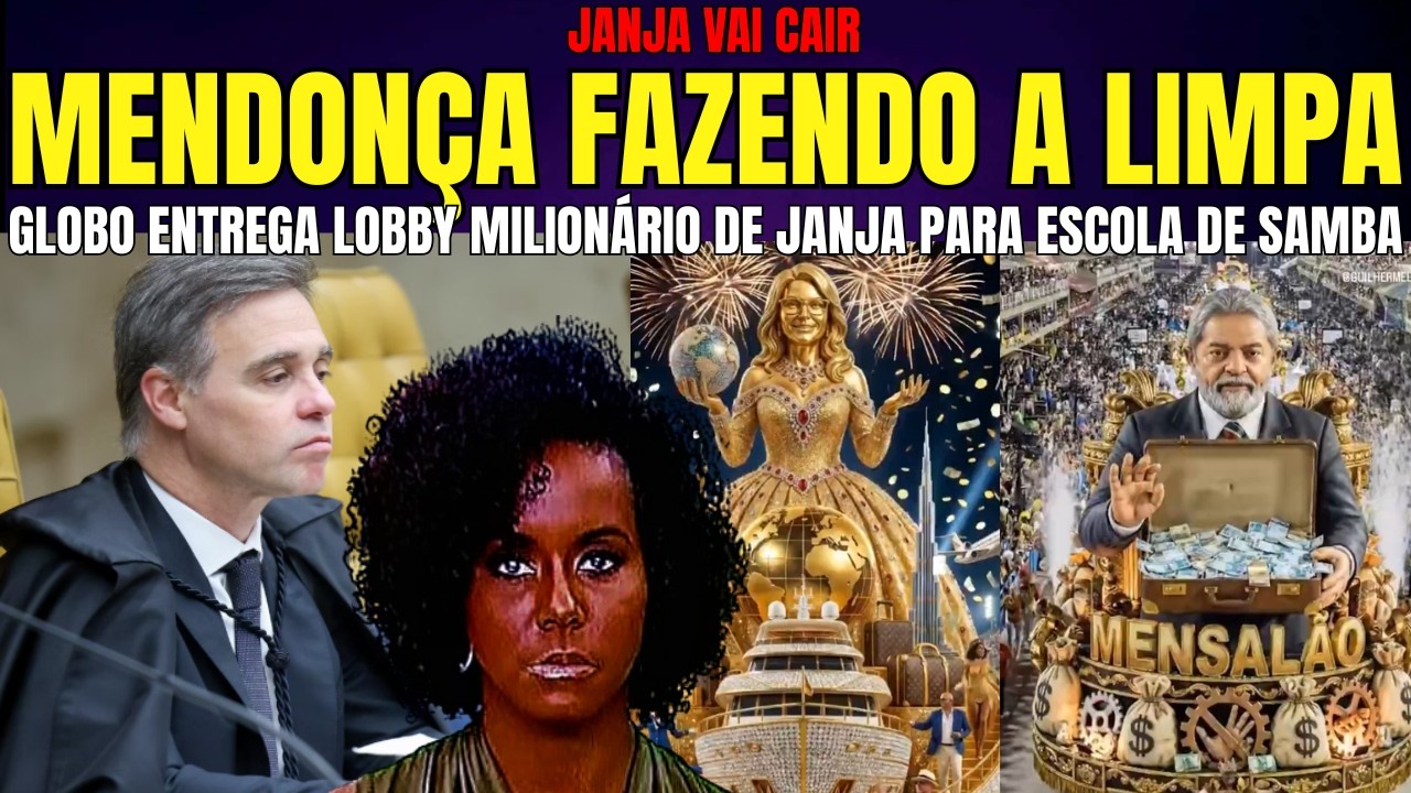 URGENTE COM MEDO DE ANDRÉ MENDONÇA GLOBO ENTREGA LOBBY DE JANJA COM EMPRESÁRIOS PARA ESCOLA DE SAMBA
