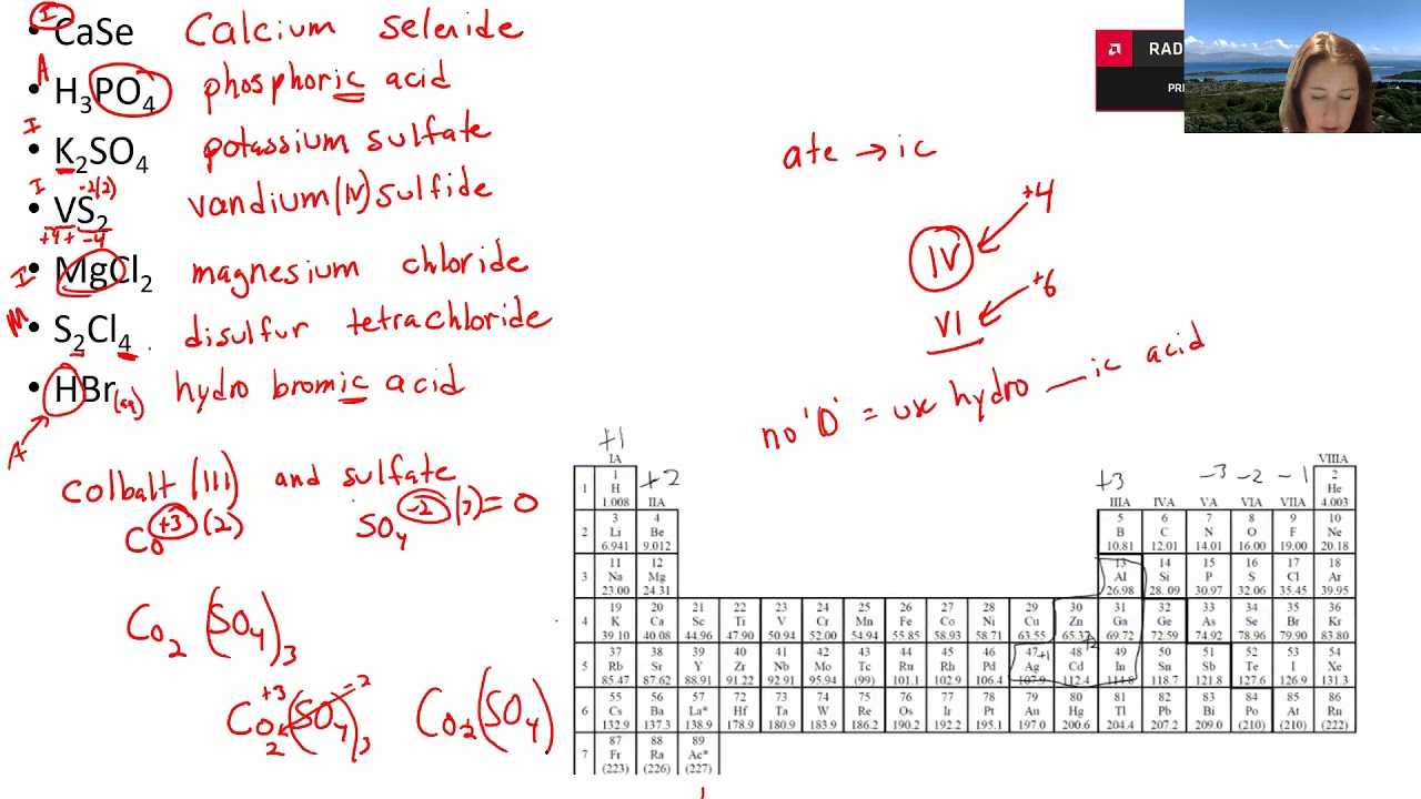 Chem 209 Q&A Elements and cmpds Pt 4