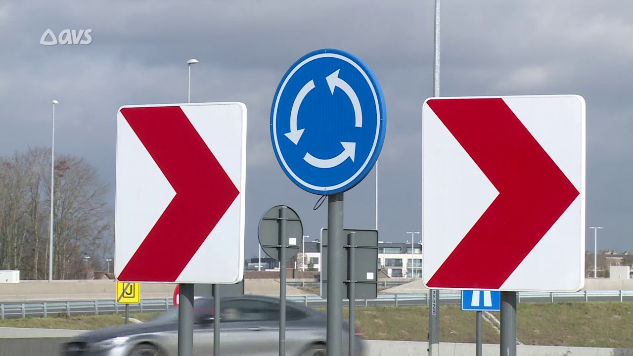 Rotonde in Aalter moet al hersteld worden
