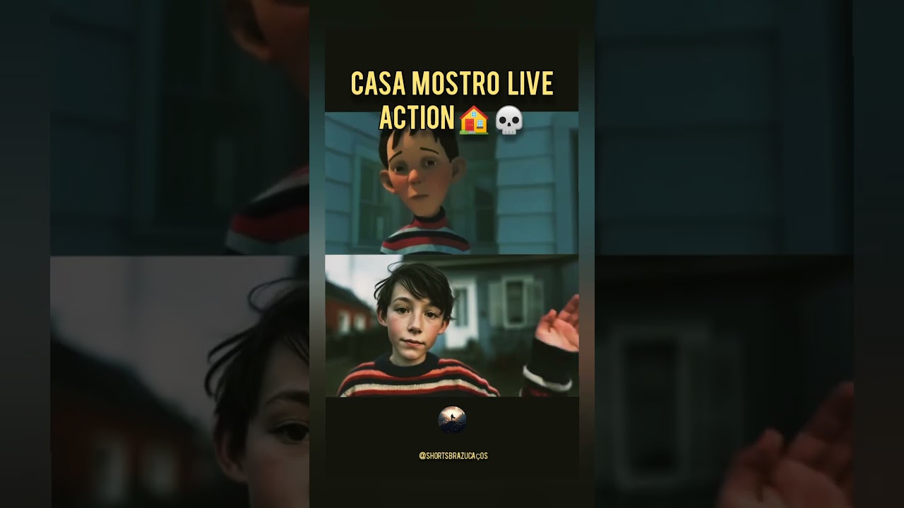 Monster House em Live-Action Realista por IA: Pesadelo real! 🏠😱🖤