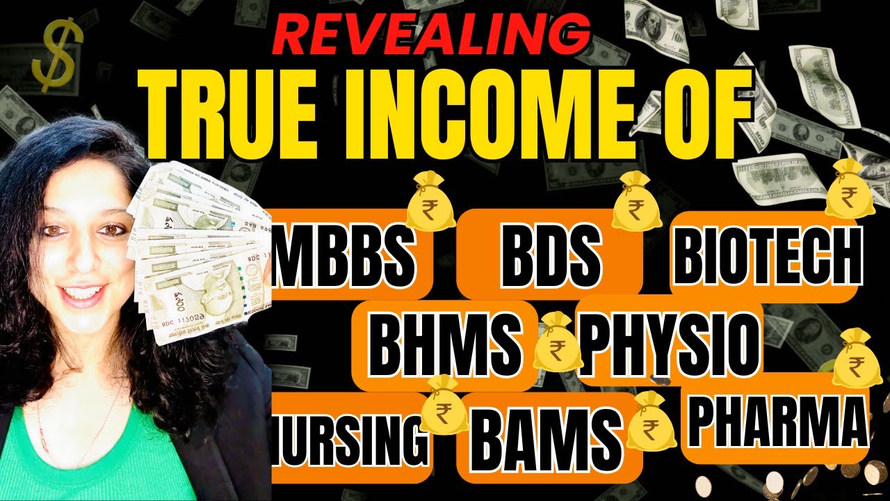 Actual Money You Earn in Different Medical & Paramedical Branches in India! 💰 NEET Decision Guide! 🌟