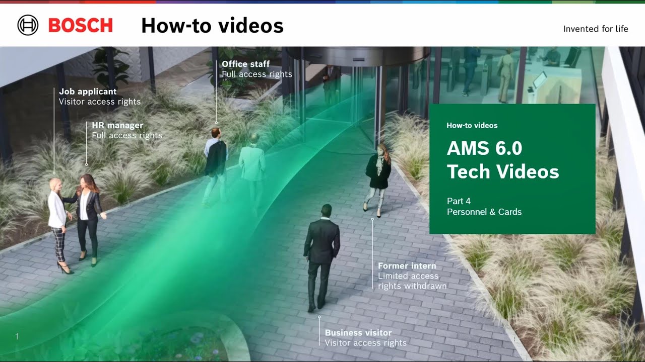 Bosch Security - AMS 6.0 - Part 4 Personnel and cards