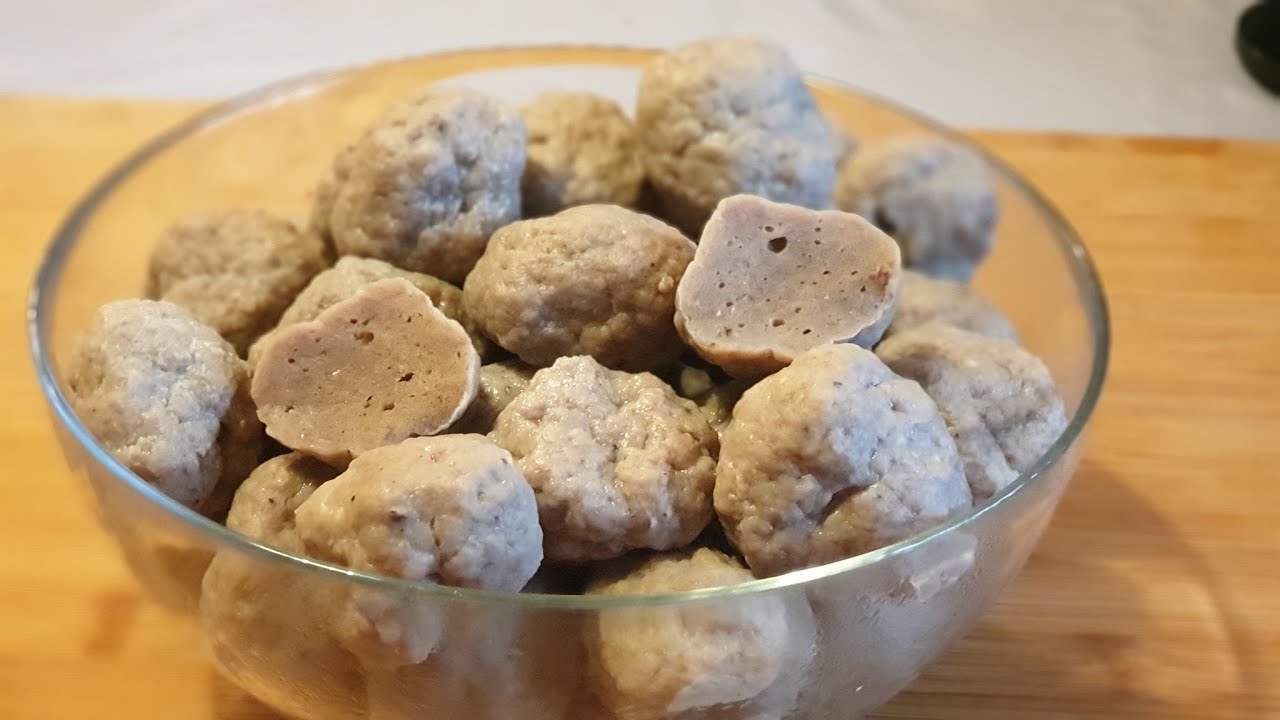 RECETTE de BOULETTES de VIANDES - MEATBALLS for PHO recipe -Ua QE NQAIJ noj 