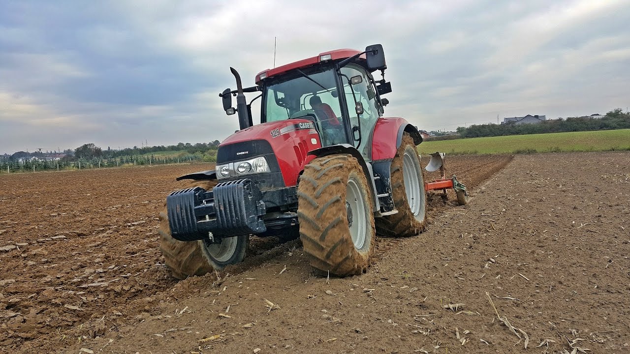 Mokra Orka Case Maxxum 125 & Kverneland