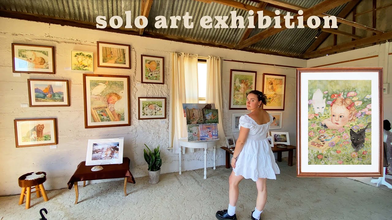 Independently financing and curating my own solo art exhibition ❀