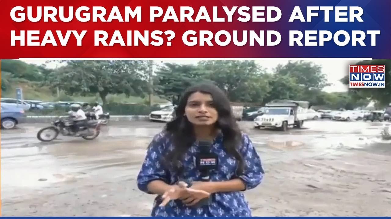 Heavy Rain Paralyses People Of Delhi NCR, Waterlogging Creates Chaos In Gurugram | Ground Report