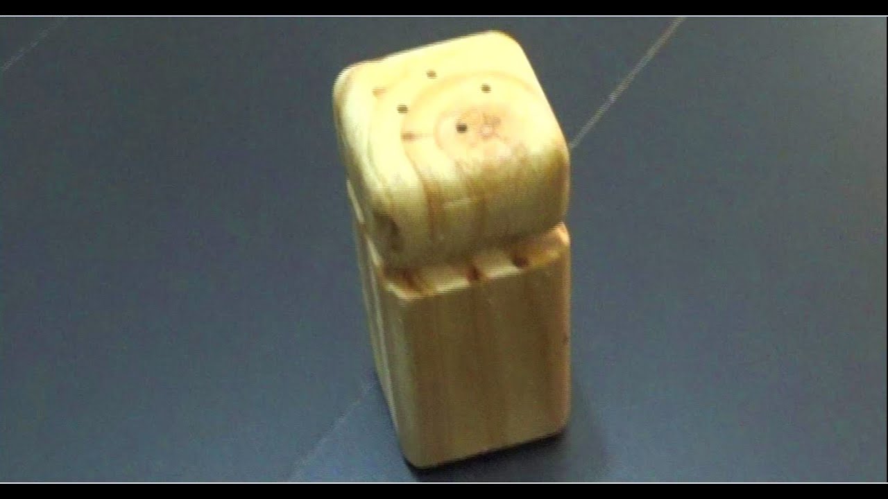 COMO HACER UN SALERO PIMENTERO DE MADERA - PARTE 2 / Juan Carlos Aquila