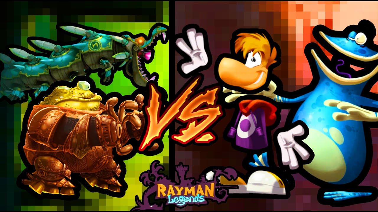 Rayman and Globox - All Bosses (Rayman Legends)
