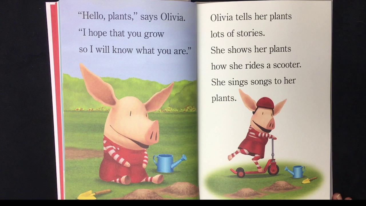 Olivia Plants A Garden children's book read aloud by Books with Blue