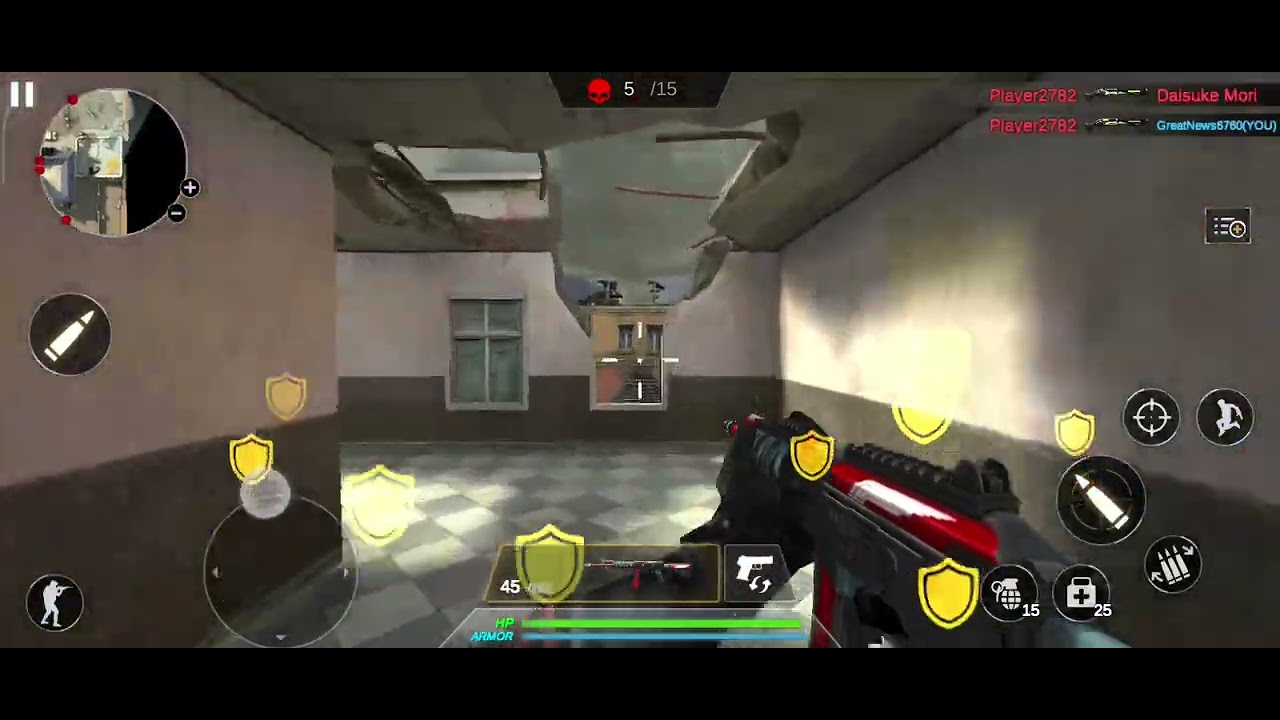 Gaming graphics map enemy kill mission game paly