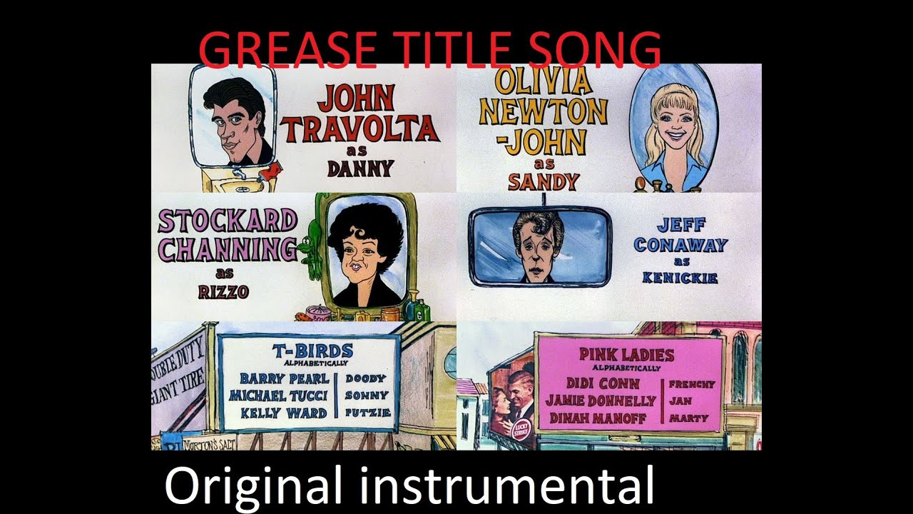 GREASE title song  ORIGINAL INSTRUMENTAL