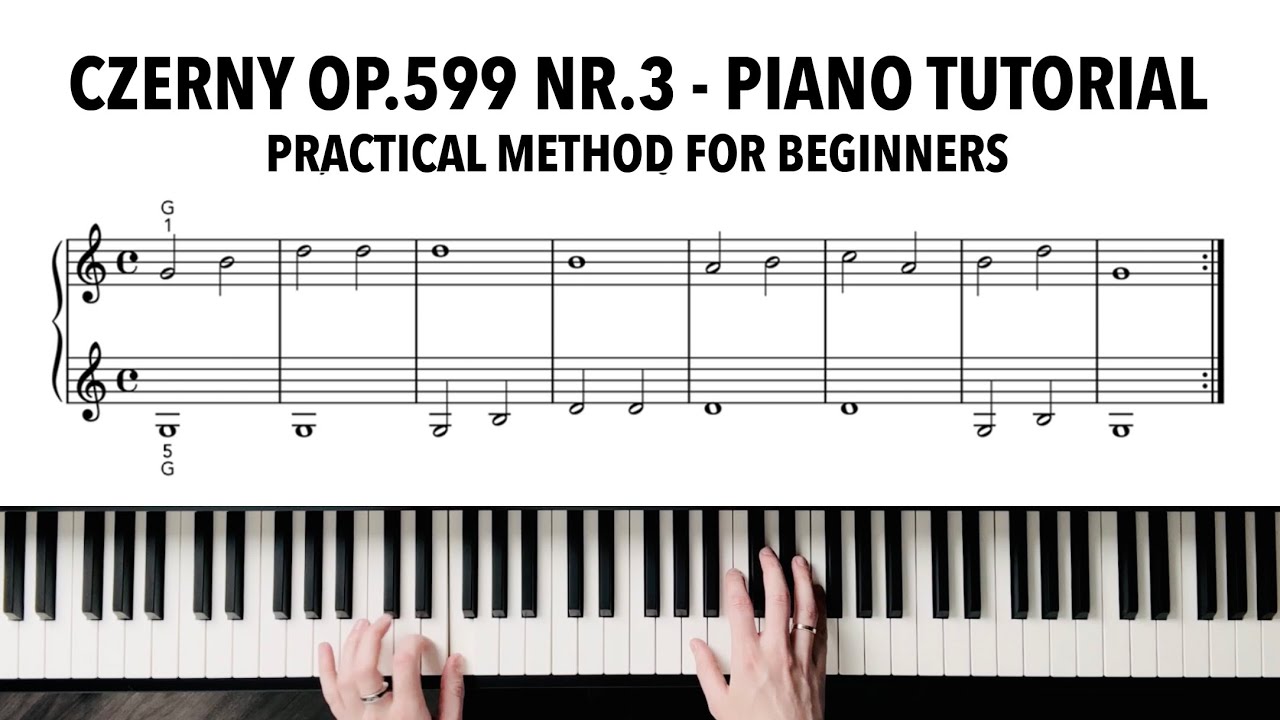 Czerny op.599 nr.3 Piano Tutorial | Practical Method for Beginners
