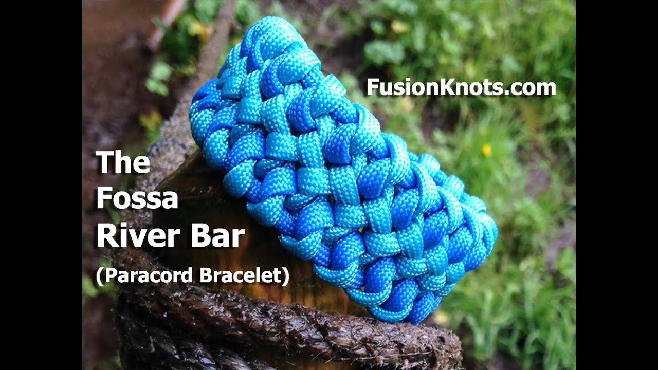 How to Make a Fossa River Bar, Paracord Bracelet by TIAT