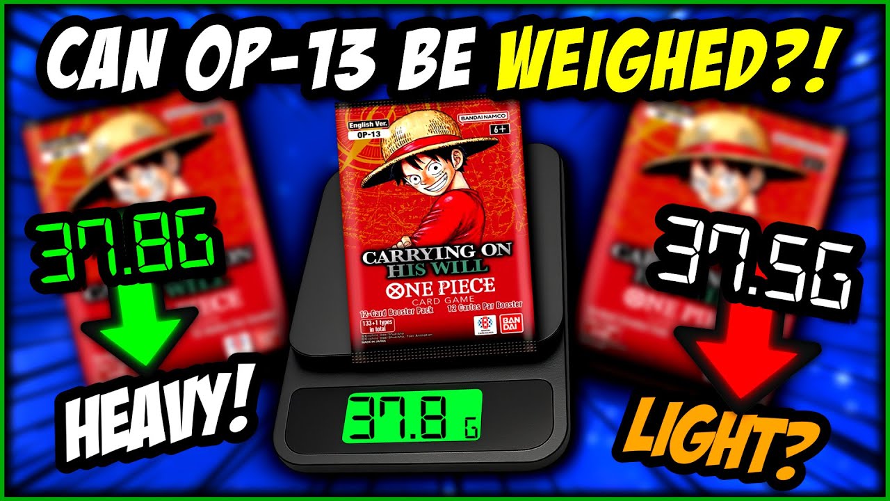 Can OP-13 Packs Be WEIGHED?! Heavy vs Light Pack Test! (One Piece TCG)