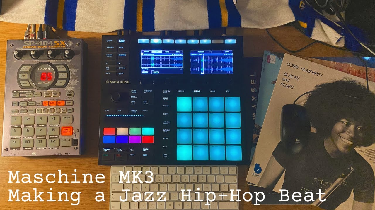 Maschine MK3 | Jazz Hip Hop 🎹 Sampling Vinyl Drum Breaks and Horns 🥁