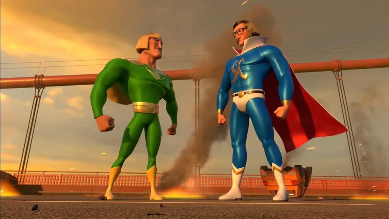 Senhor justiça vs Super Scott em português Br - hero inside