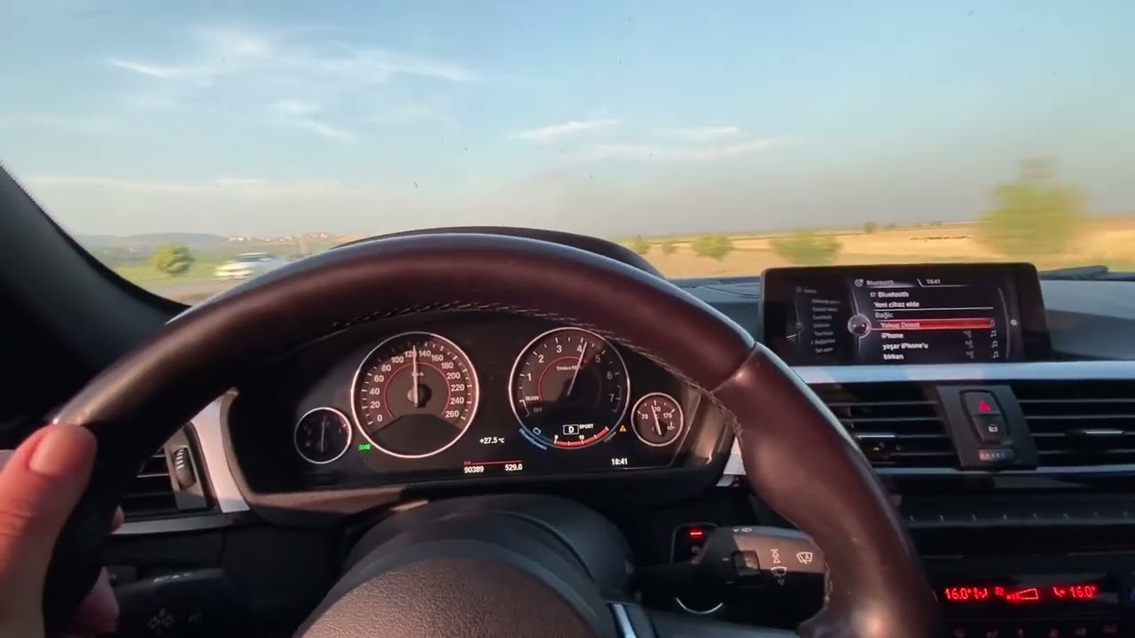 2015 BMW 320i ED 40th year edition 1.6 170 HP acceleration 0-200 km/h hızlanma