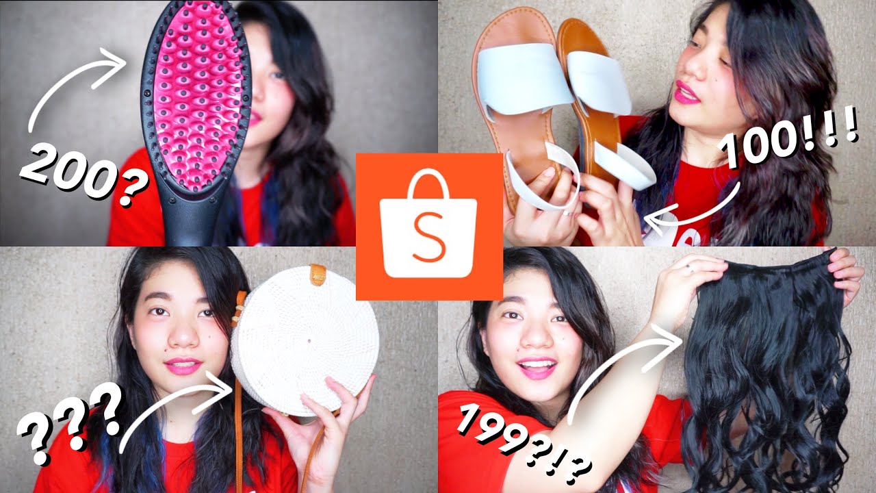 🌸 SHOPEE HAUL 2018! Murang hair extensions, shoes, hair straightener, ratan bag, atbp!