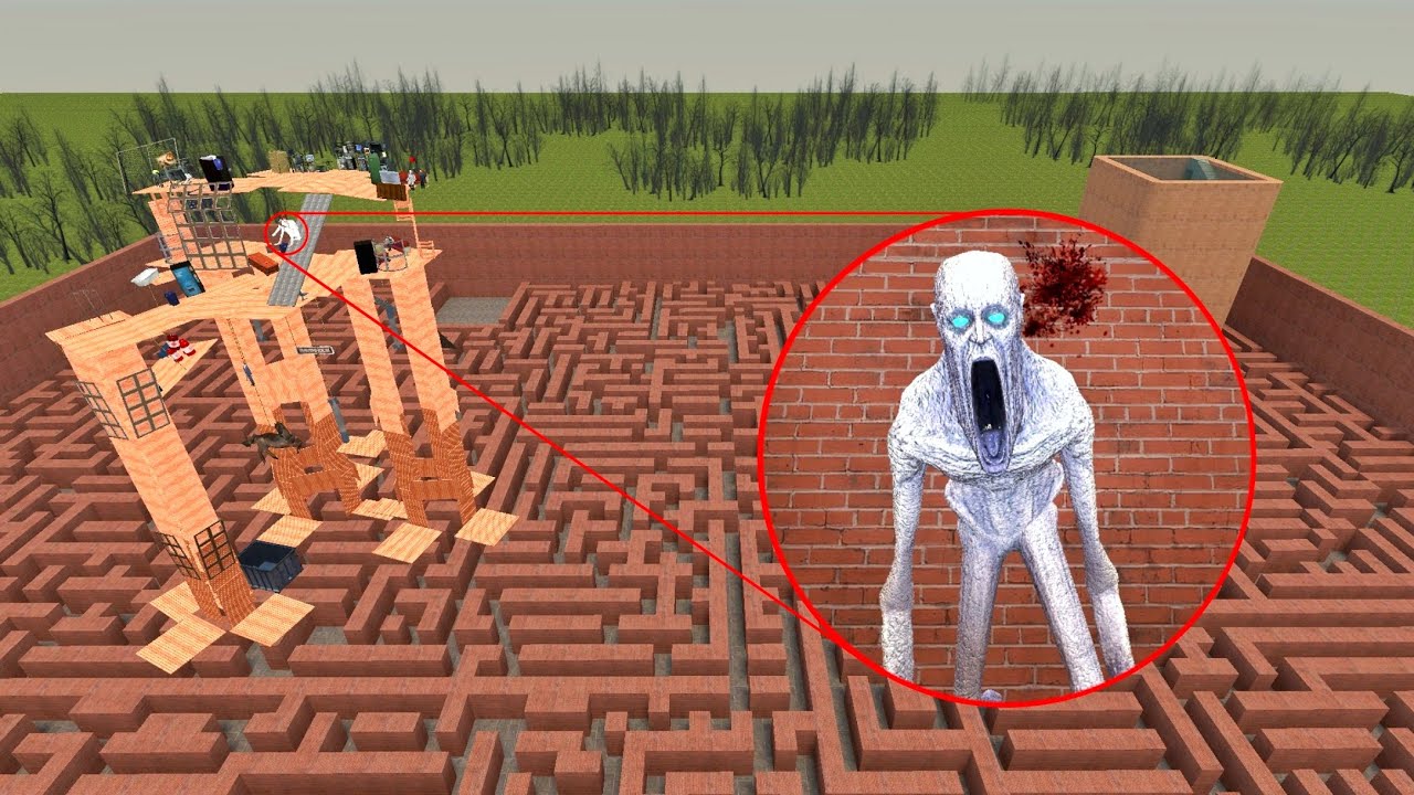 CHASING SCP 096 IN GARRY'S MOD (SURVIVAL BATTLE)