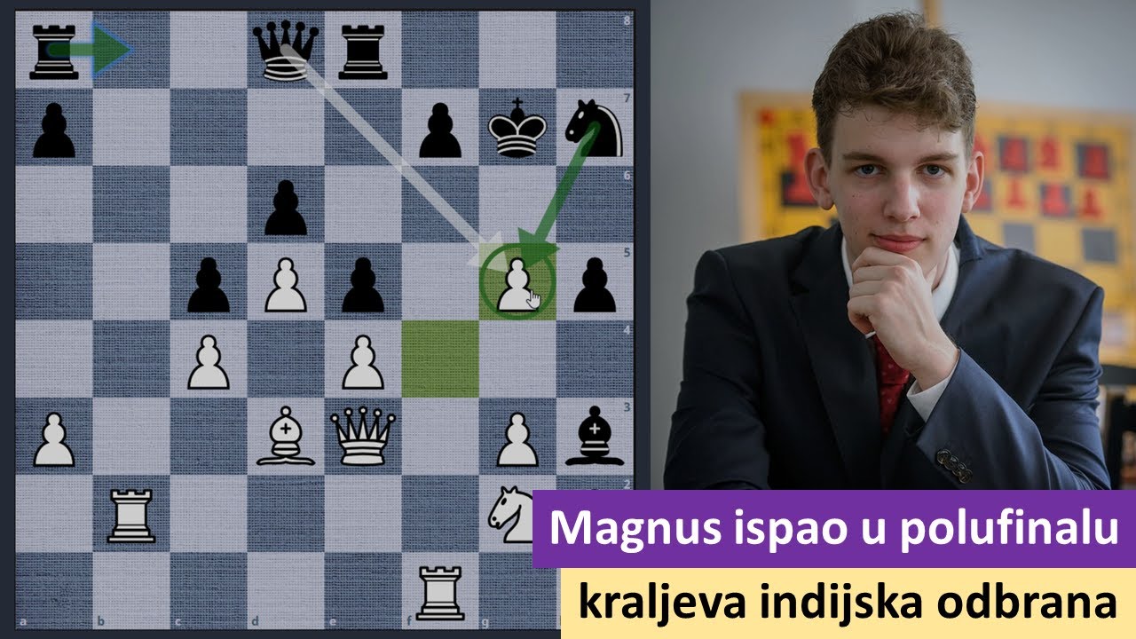 Magnus pružio slab otpor i ispao u polufinalu - kraljeva indijska odbrana