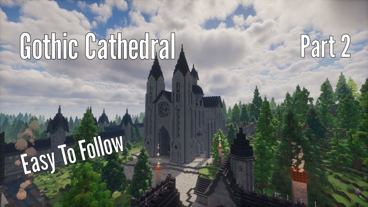 Minecraft Gothic Cathedral Tutorial Part 2