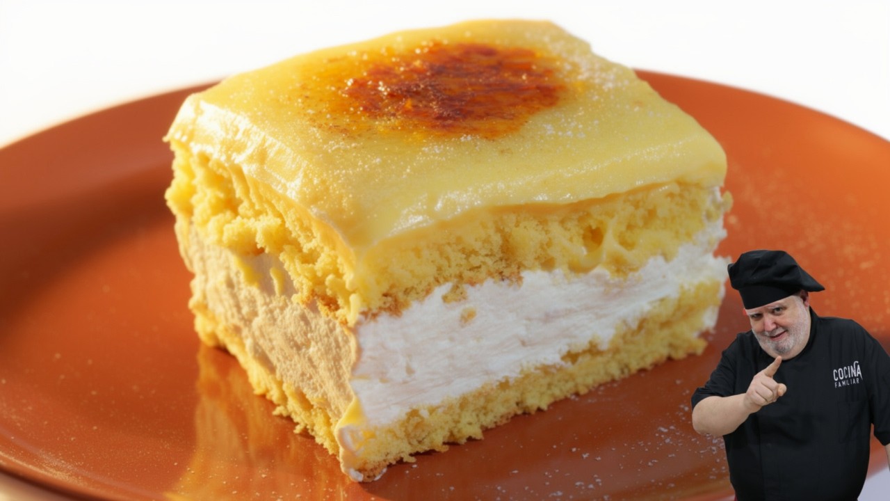 Postre de fiesta: tarta Goxua espectacular 🎉🍰