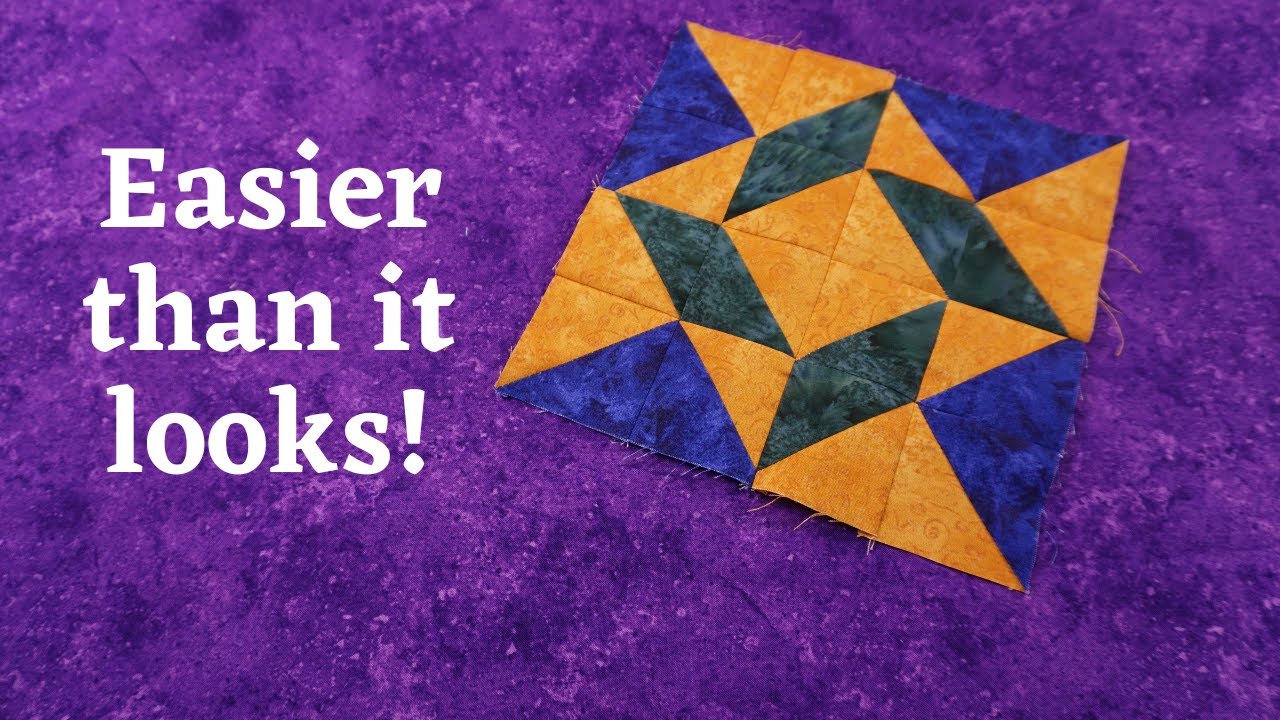 Balkan Puzzle Quilt Block - Easier than you think!