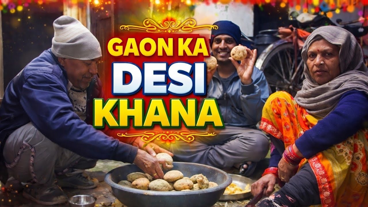 Gaon Ka Desi Khana#Village Traditional Food#dhruv ki duniya Desi boy vlog  