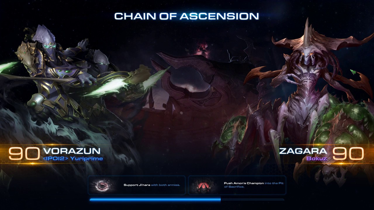 Starcraft 2 Co-op - Chain of Ascension - [Speed run - 10:41] - Vorazun & Zagara (Brutal)
