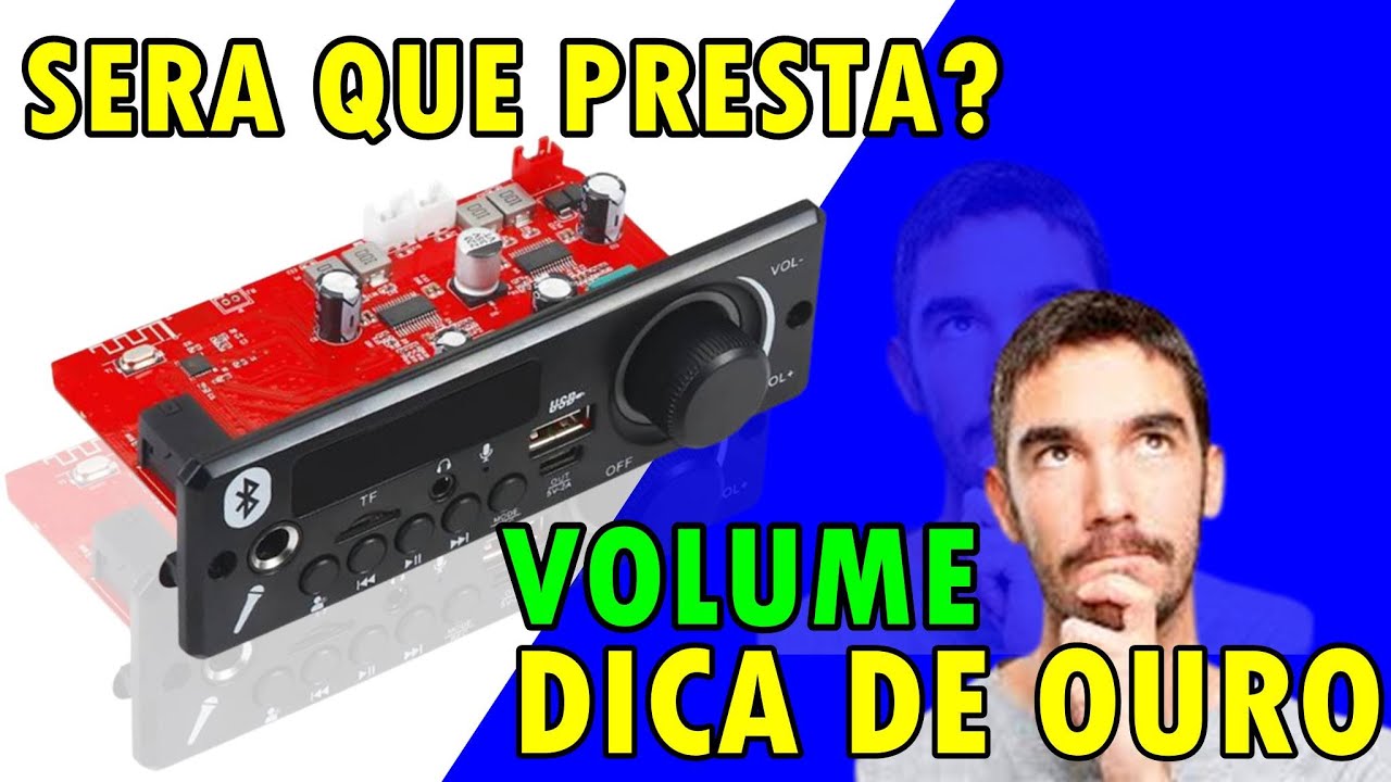 Placa decodificadora bluetooth 160w 2x80w e dica de ouro do volume