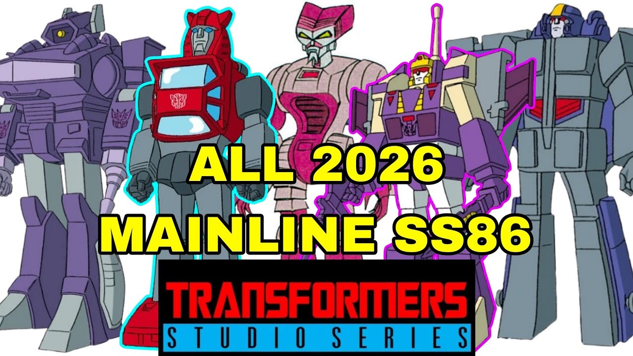 Все трансформеры серии Studio Series 86 2026 года СКОРО В ПРОДАЖЕ! Уилджек, Шоквейв, Краникс и др...