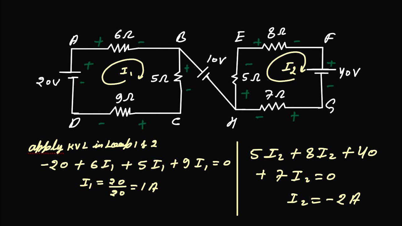 How can Find Voltage Difference between two point in given Circuit