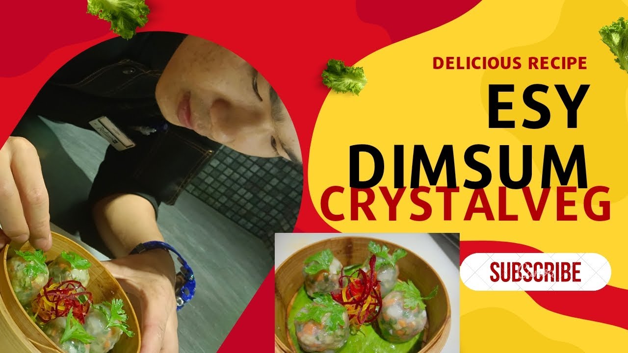 How to make a crystal vegetable dim sum #dimsumlover #foryou #cheflife #fyp