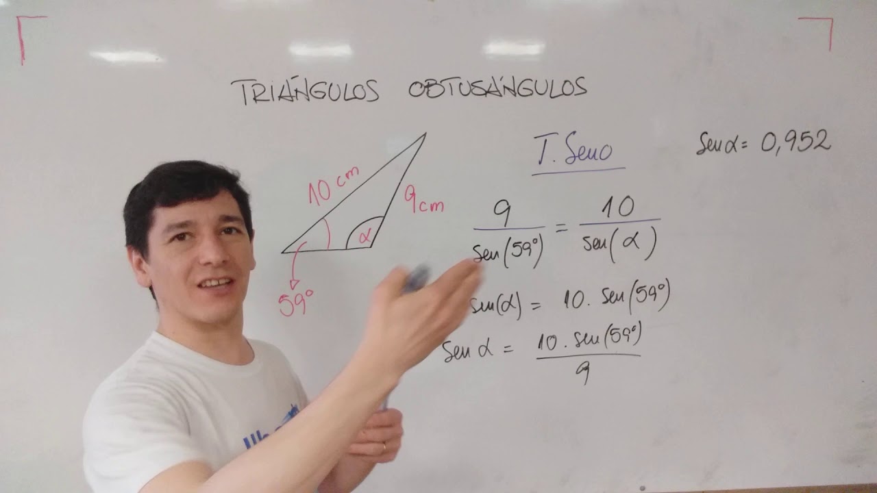 Resolución de triángulos obtusángulos