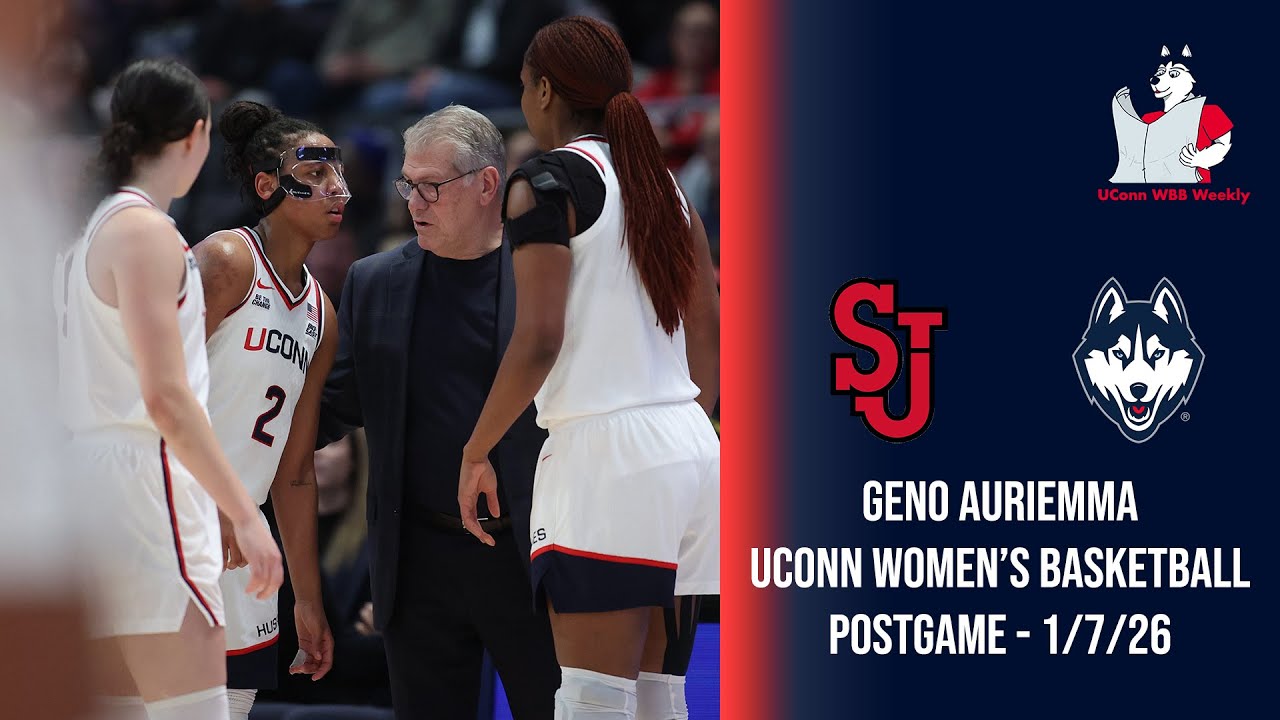 Джено Ауриемма: пресс-конференция женской баскетбольной команды Университета Коннектикута после м...