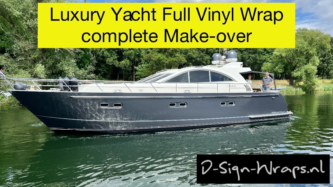 Full vinyl wrap on a yacht | Yachtwrap | Bootwrap | 3M | Boats | how to wrap | DIY Wrap | 3M | jacht