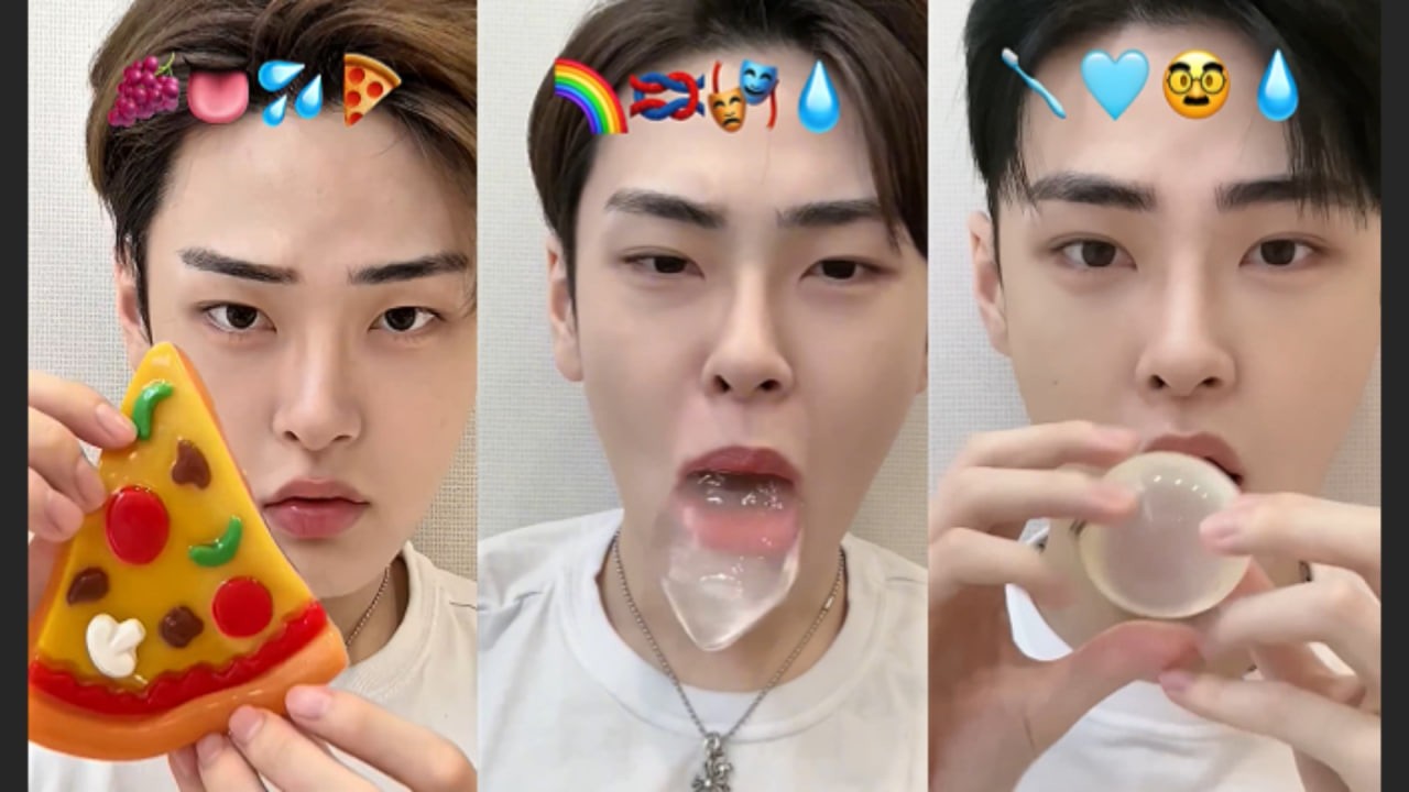 Seungbini ASMR 🌈 Emoji Food Challenge | Most Satisfying Korean Compilation #20
