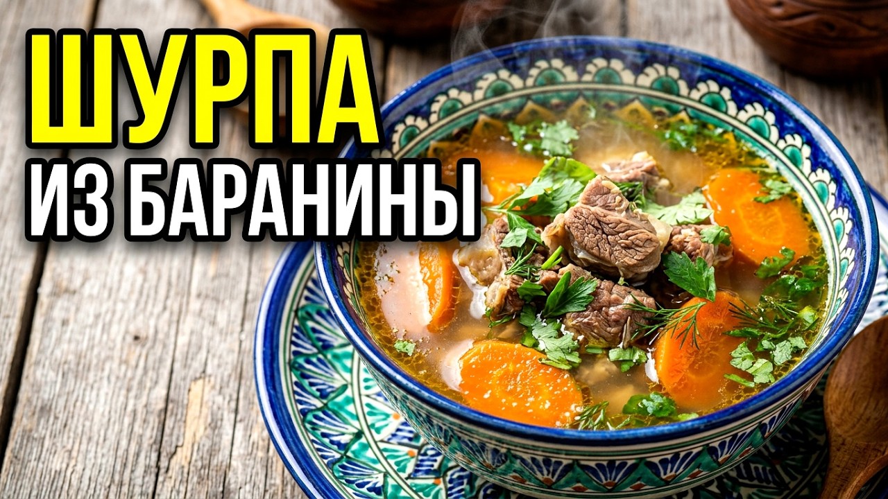 Шурпа - шурпо - сорпа  из шейки барашка. Просто и вкусно!