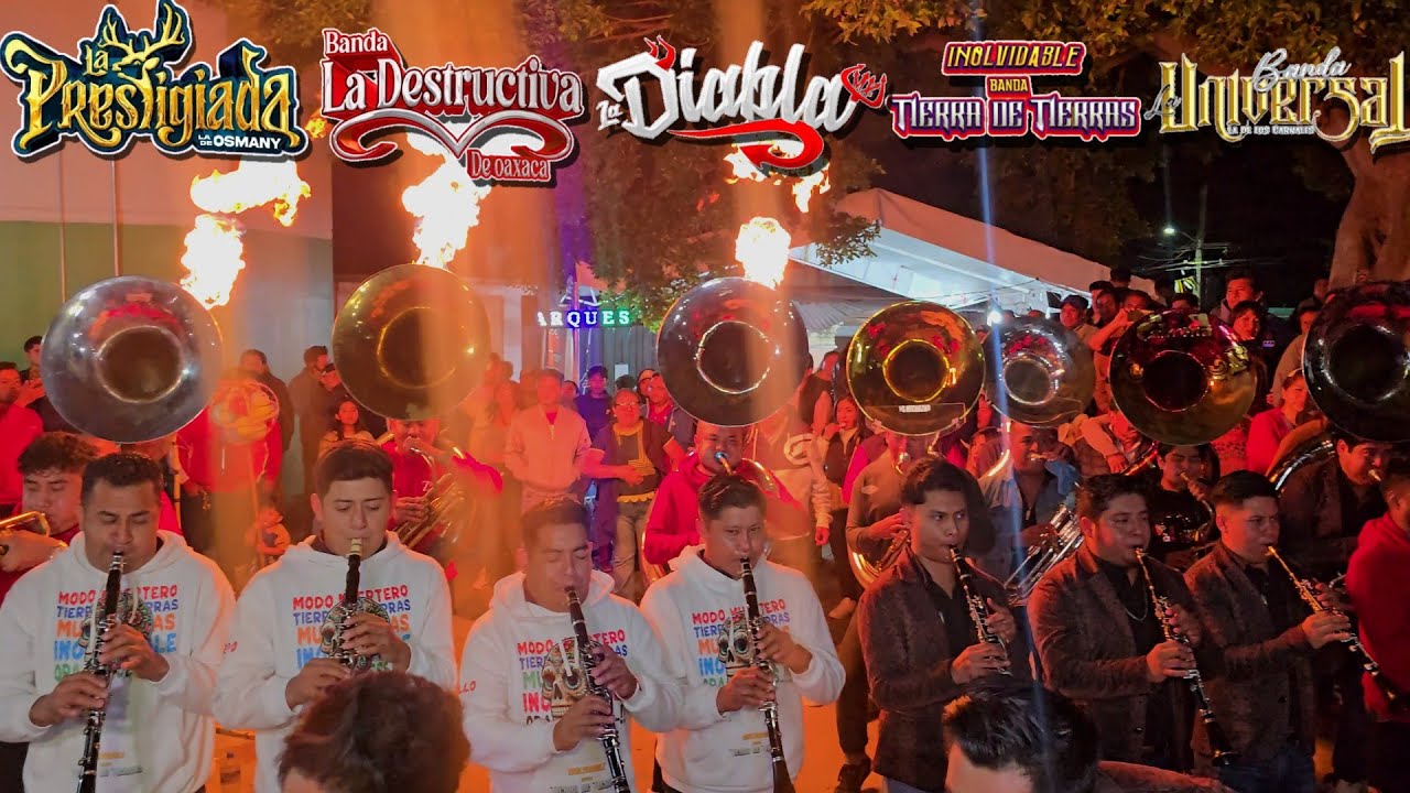 LA LOCURA MUERTERA CON 5 BANDOTAS TOCANDO JUNTAS 🔥